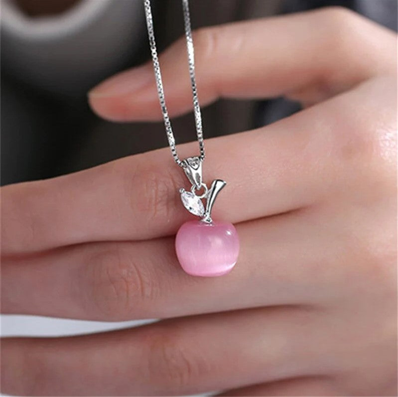 Crystal Apple Neckalce