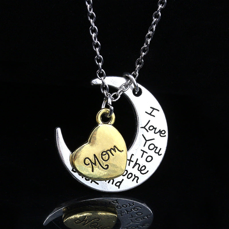 "I love you to the Moon and Back" Mom Necklace - Mother's Day