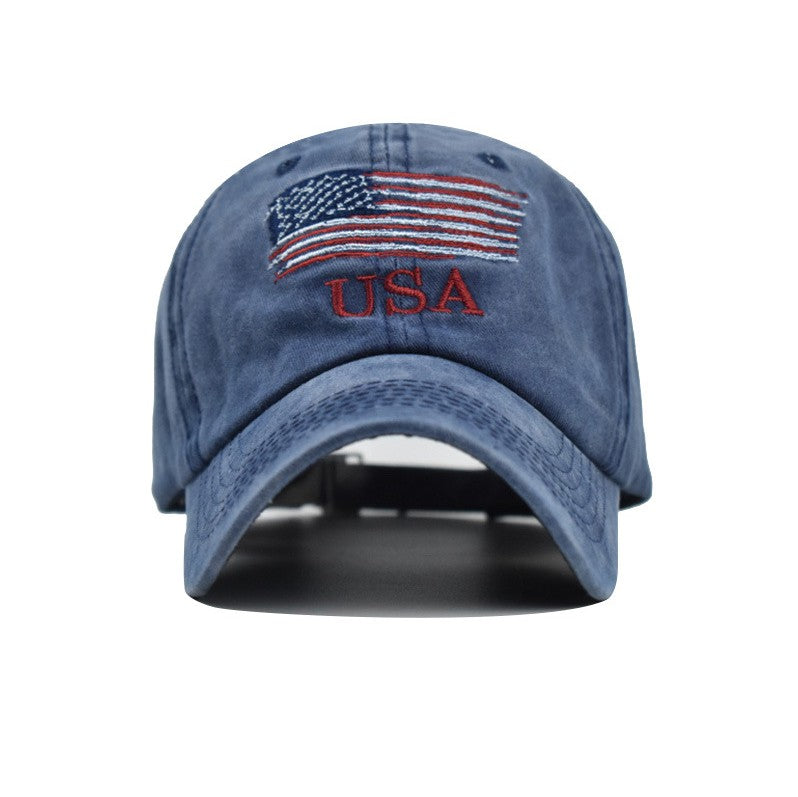 USA Flag Baseball Cap Adjustable Dad Hat Patriotic Embroidered, Great Gift