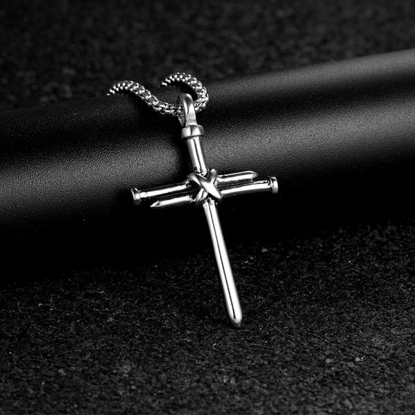 Nail Cross Necklace