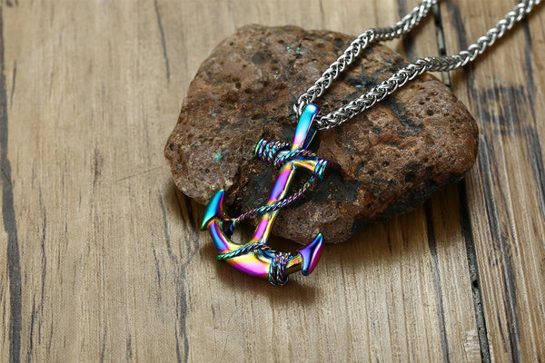 Navy/Sailor Anchor Necklace Stainless Steel Pendant Chain