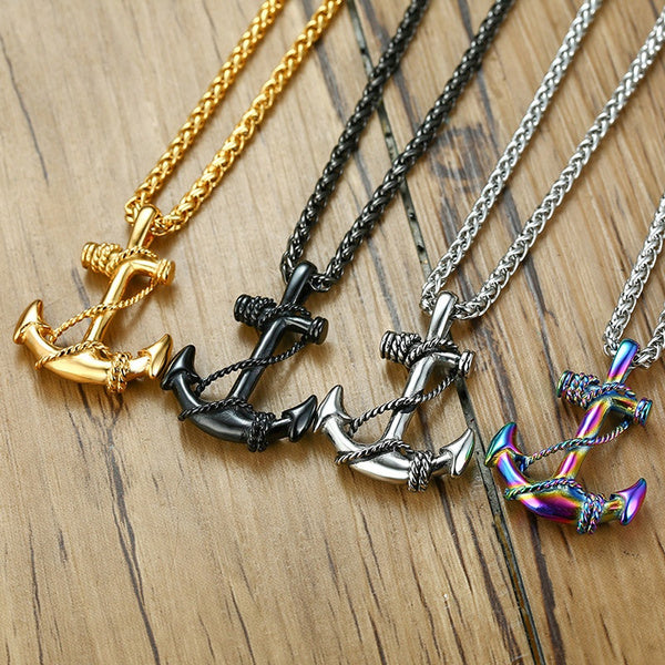 Navy/Sailor Anchor Necklace Stainless Steel Pendant Chain