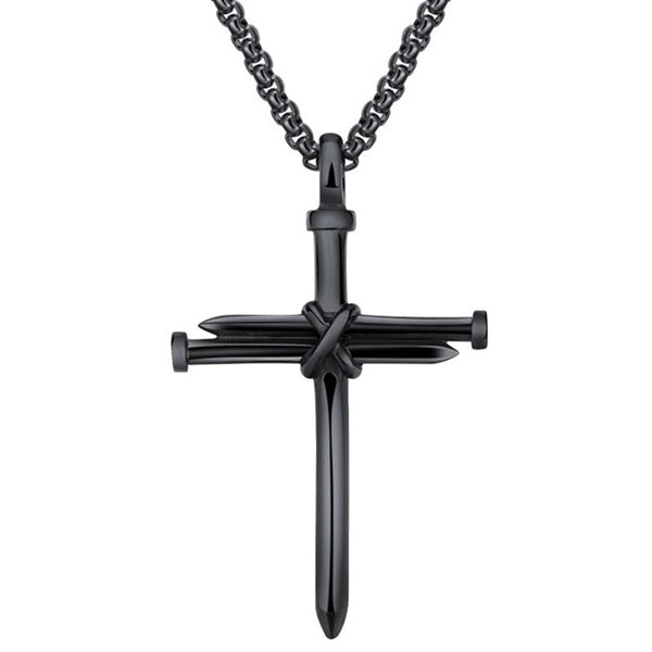 Nail Cross Necklace