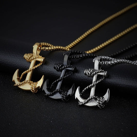 Navy/Sailor Anchor Necklace Stainless Steel Pendant Chain