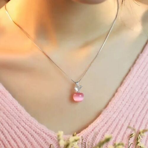 Crystal Apple Neckalce