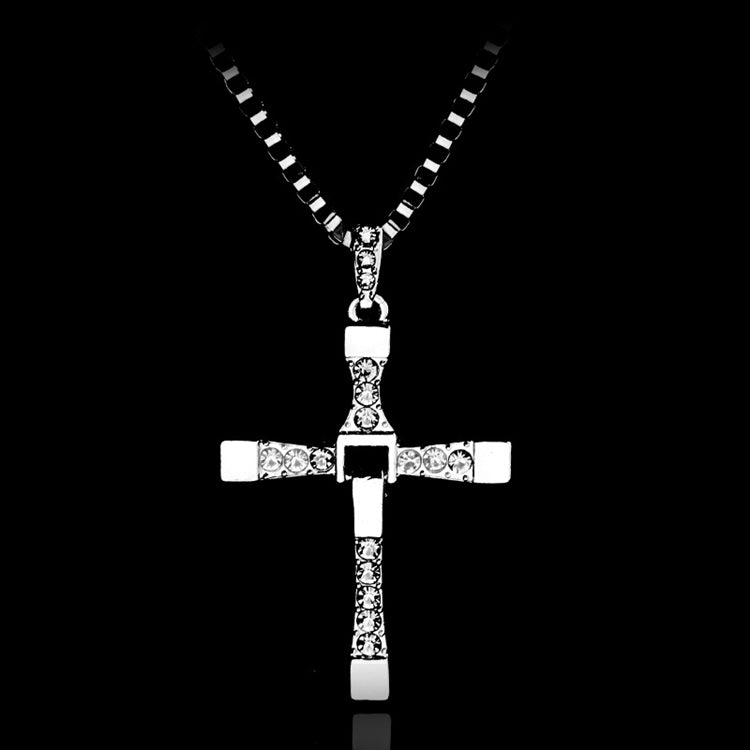 Crystal Family Cross Necklace
