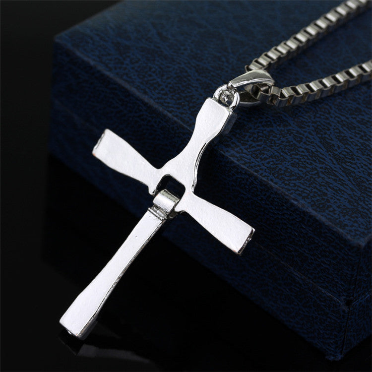 Crystal Family Cross Necklace