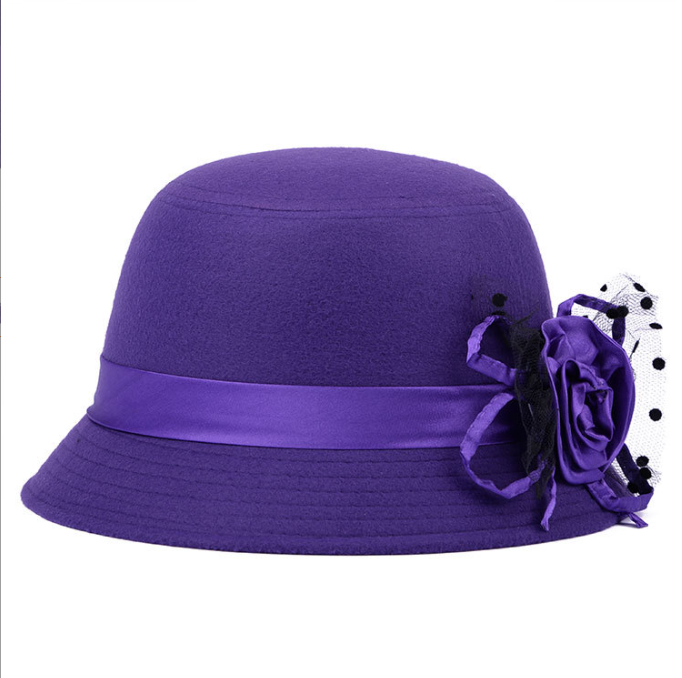 Ladies Bucket Hat w/ Rose