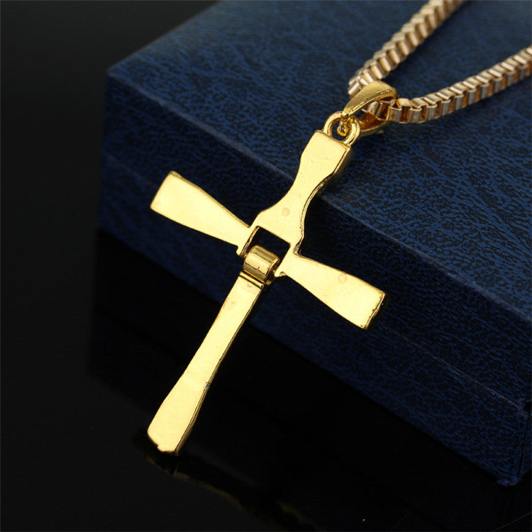 Crystal Family Cross Necklace