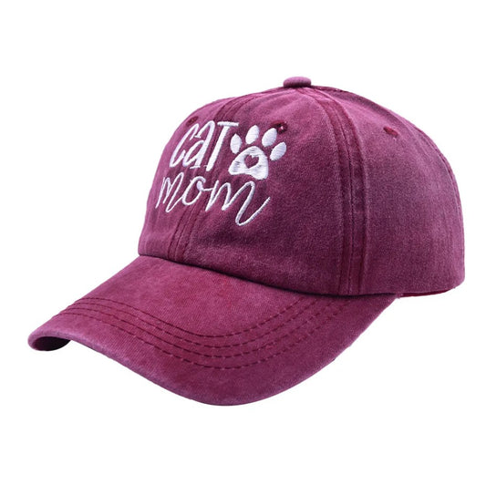 Cat & Dog Mom Baseball Cap