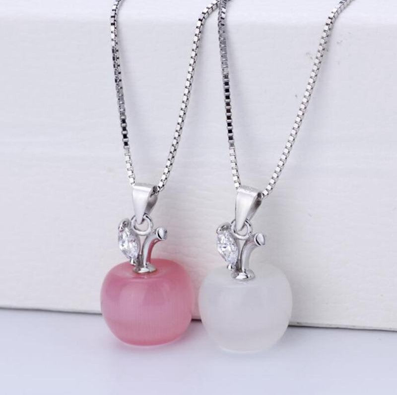 Crystal Apple Neckalce