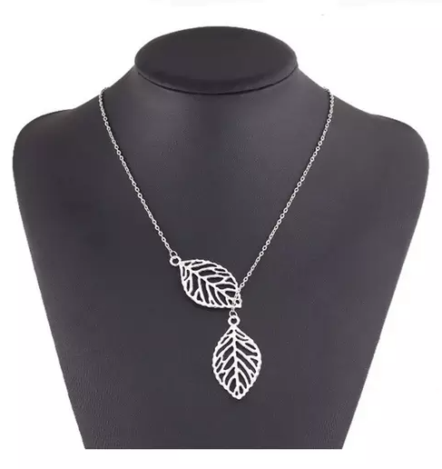 Beautiful Double Leaf Stranded Necklace