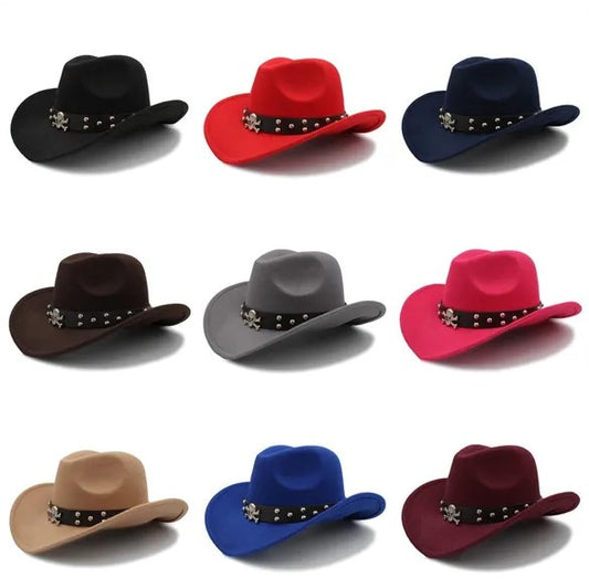 Skull & Crossbones Cowboy Hat