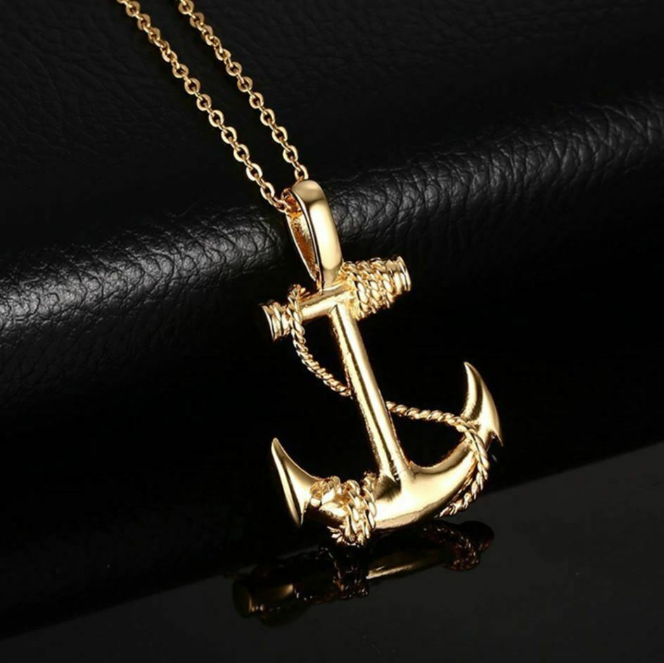 Navy/Sailor Anchor Necklace Stainless Steel Pendant Chain