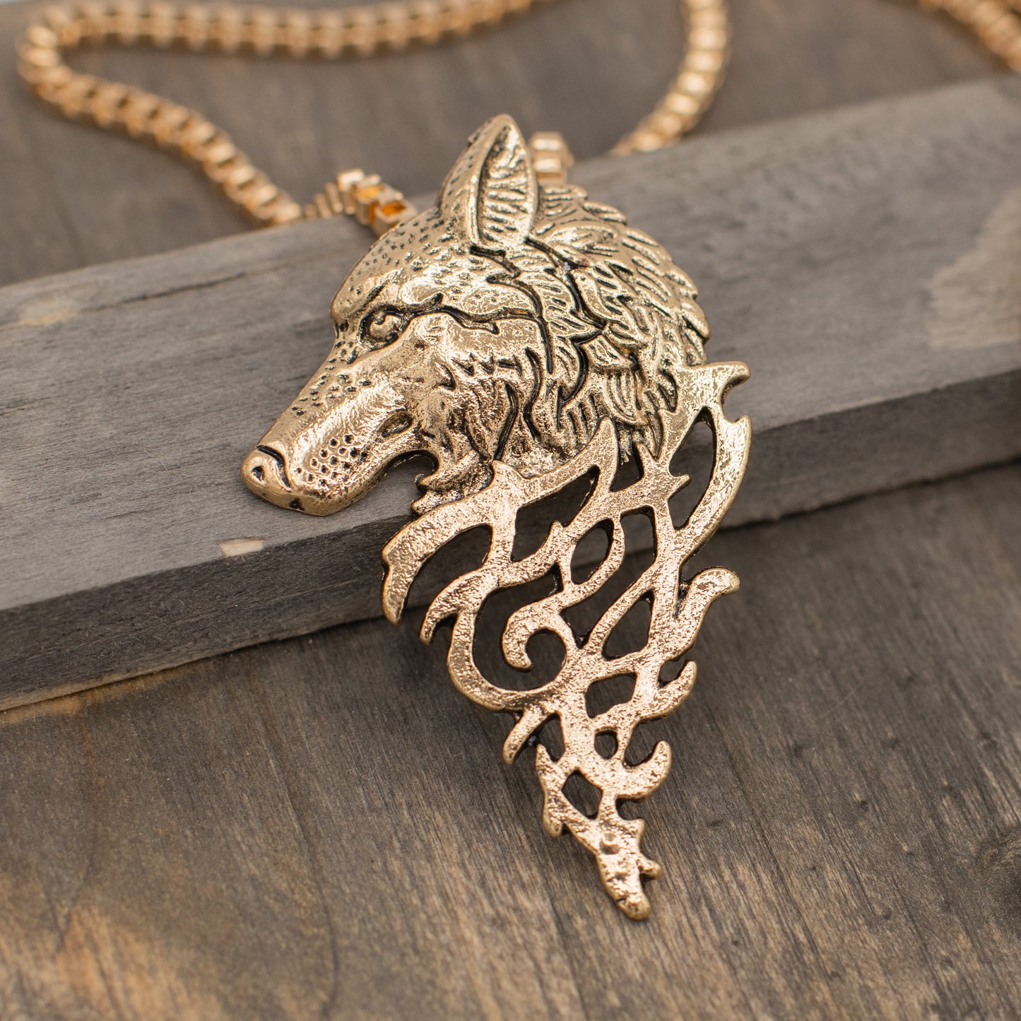 Wolf Head Necklace