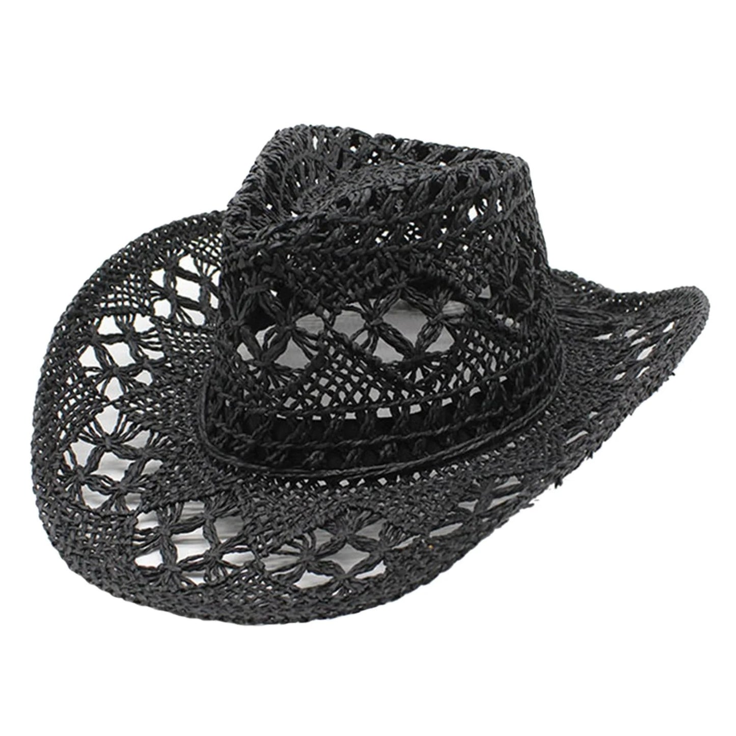 Western Cowboy Cowgirl Straw Hat Sun Summer Beach Party Rodeo, Womens, Mens
