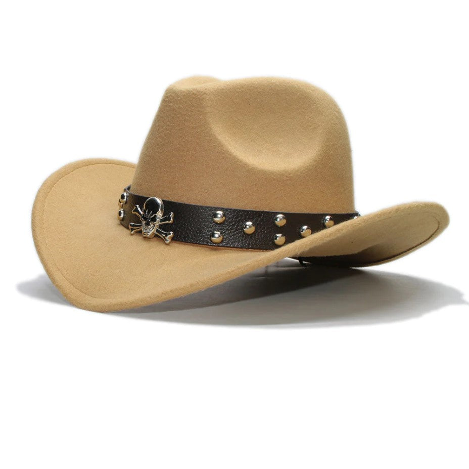 Skull & Crossbones Cowboy Hat