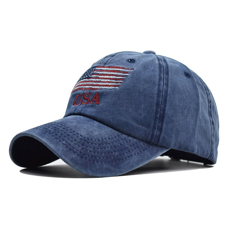 USA Flag Baseball Cap Adjustable Dad Hat Patriotic Embroidered, Great Gift