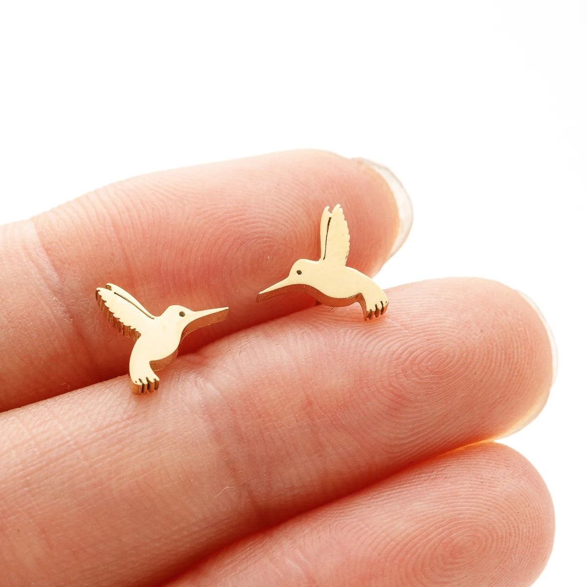 Stud Hummingbird Earrings