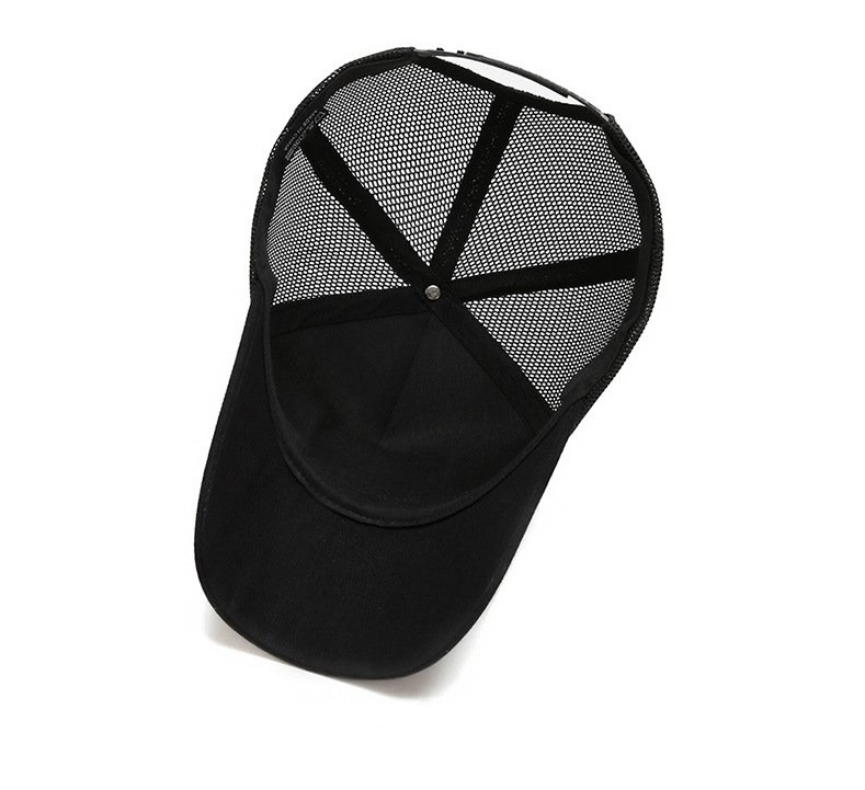 Black Embroidered American Flag Trucker/Baseball Hat/Cap