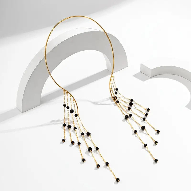 Elegant Pearl Open Choker Necklace