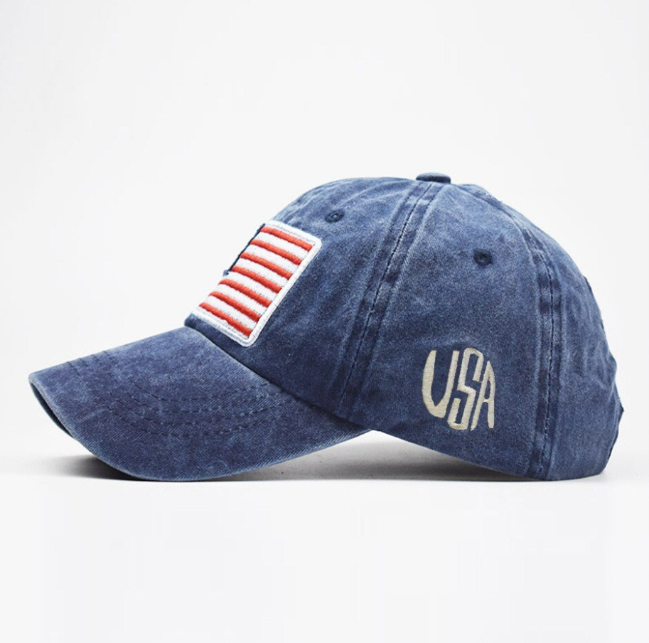 American Flag USA Baseball Cap - Tactical Army Cotton Casual Hat America