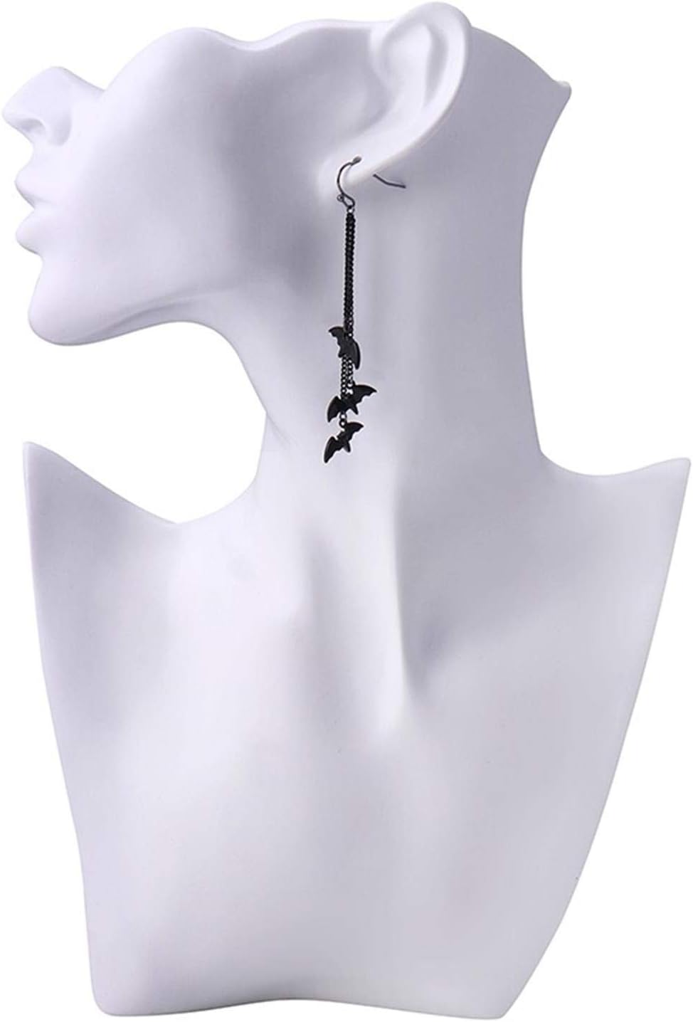 Black Bat Goth Dangle Earrings
