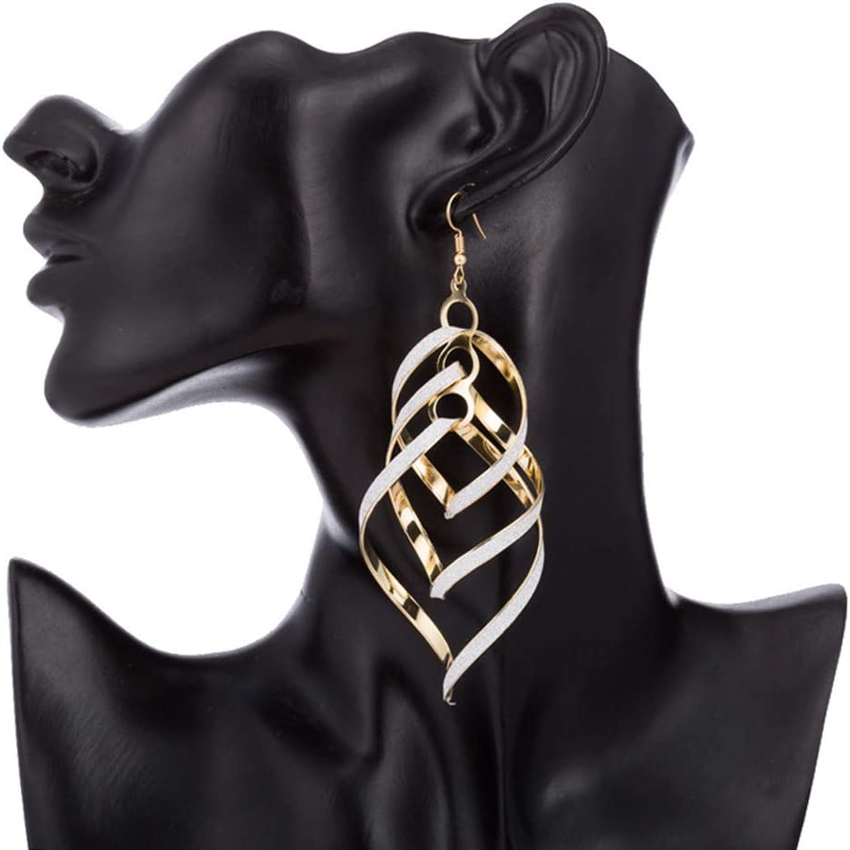 Tassel Spiral Frosted Earrings