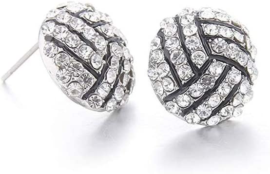 Sports Stud Bling Earrings
