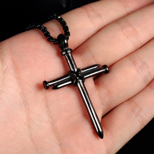 Nail Cross Necklace