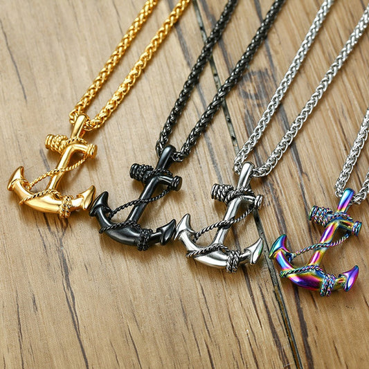 Navy/Sailor Anchor Necklace Stainless Steel Pendant Chain