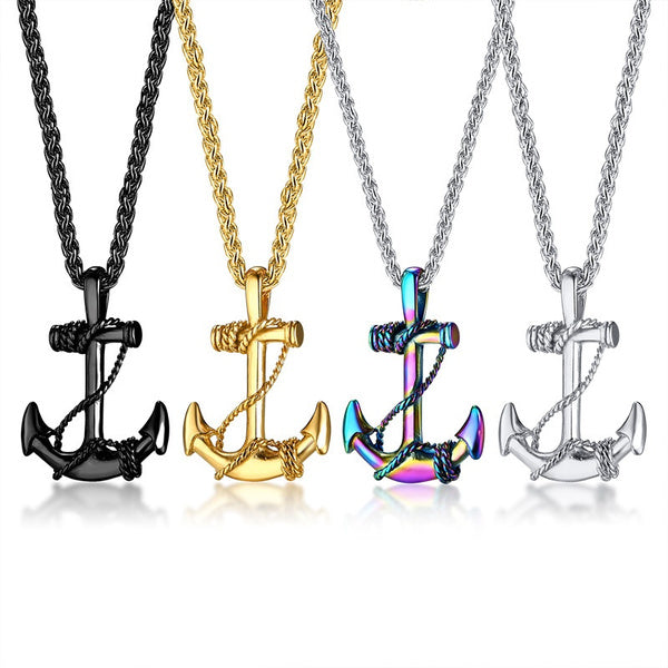 Navy/Sailor Anchor Necklace Stainless Steel Pendant Chain