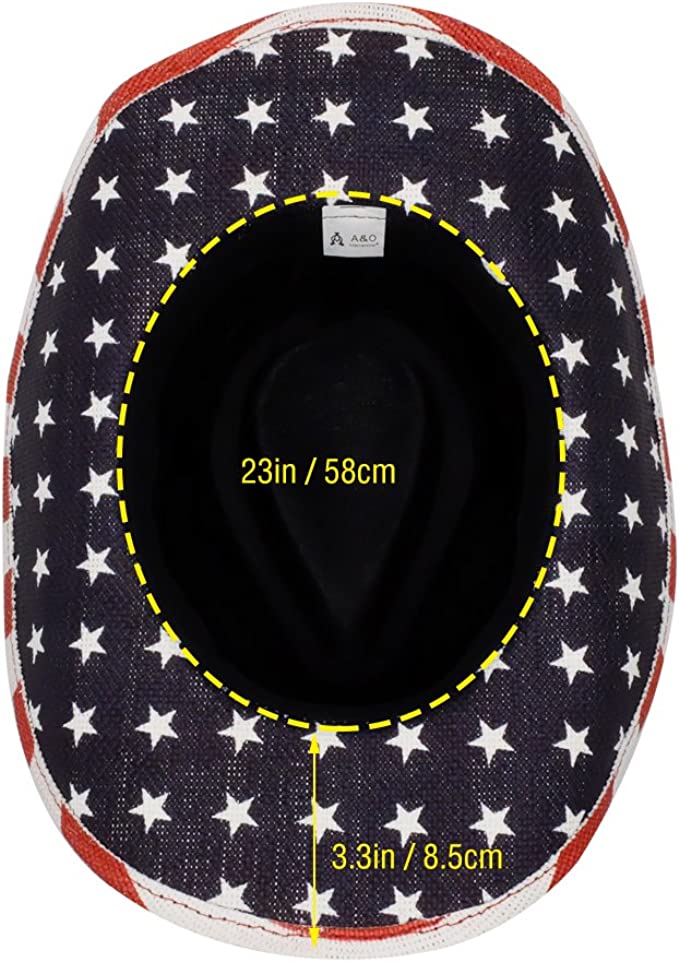 American Flag Cowboy Hat