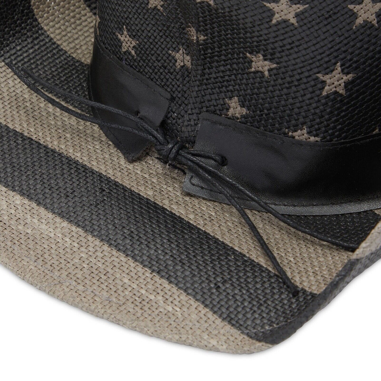 Black & White American Flag Cowboy Hat