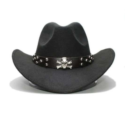 Skull & Crossbones Cowboy Hat
