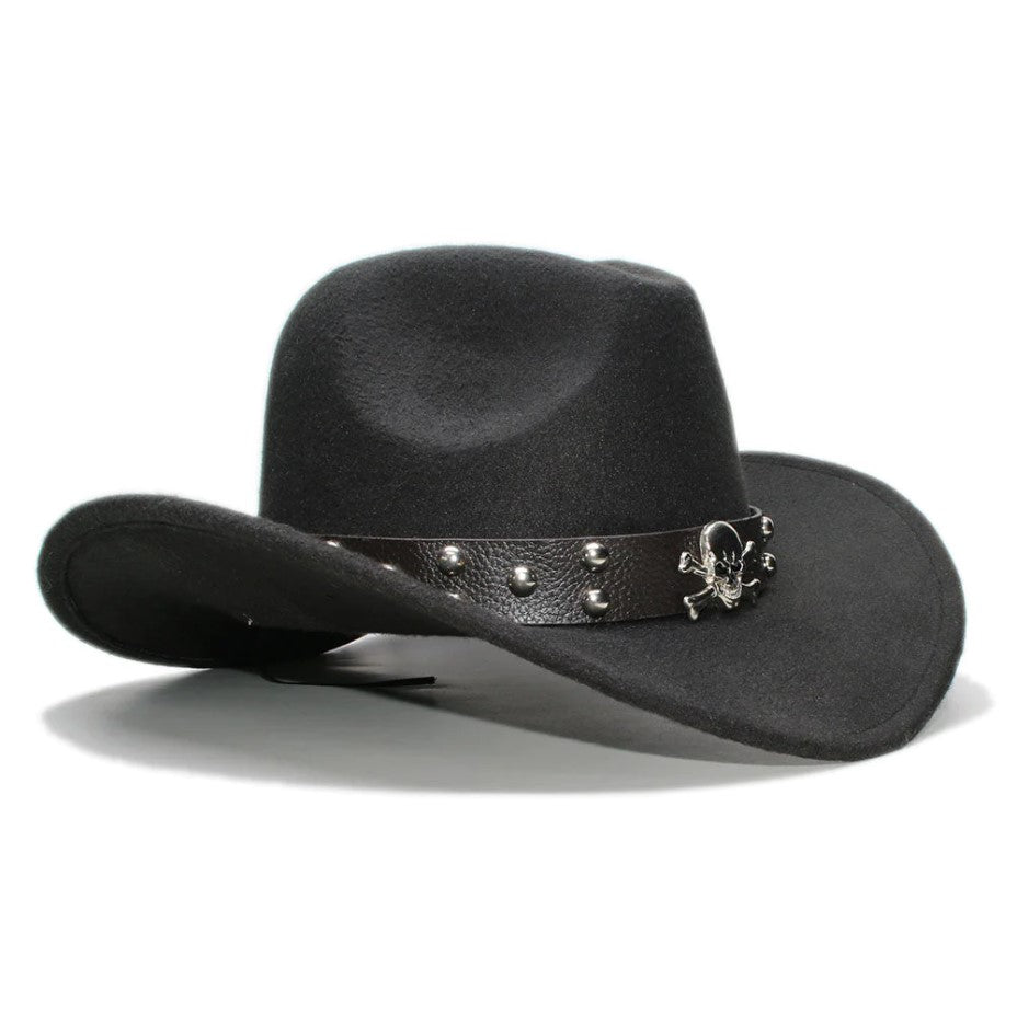 Skull & Crossbones Cowboy Hat