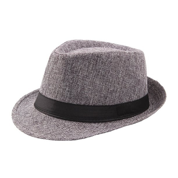 Fedora Hat, Straw Trilby Cuban Sun Cap Panama Short Brim Floral
