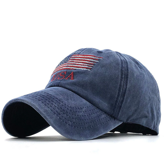 American Flag Stylized Baseball Cap