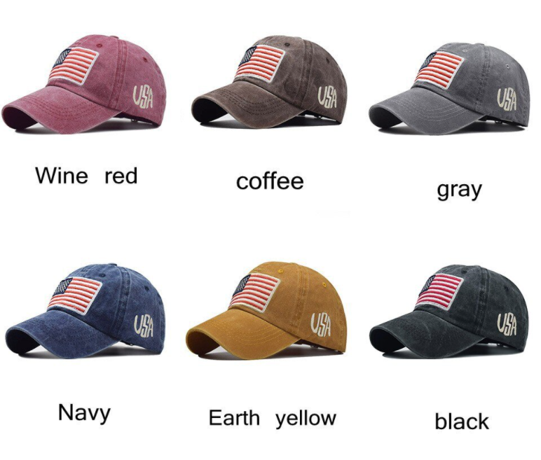 American Flag USA Baseball Cap - Tactical Army Cotton Casual Hat America