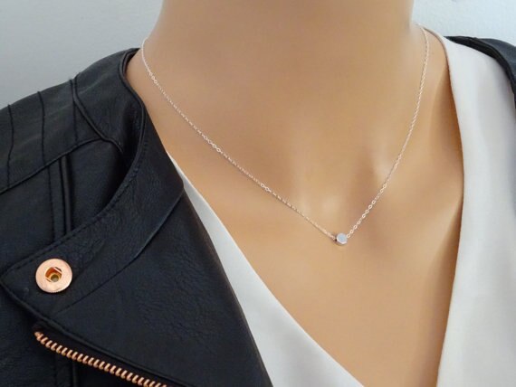 3 Piece Strand Layered Medallion, Long Bar, Hoop Geometric Necklace