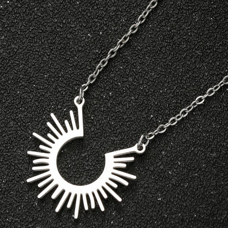 Sun Ray Necklace - Minimalist Design