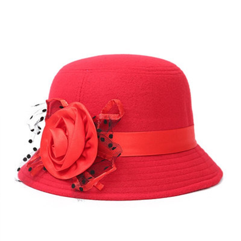 Ladies Bucket Hat w/ Rose