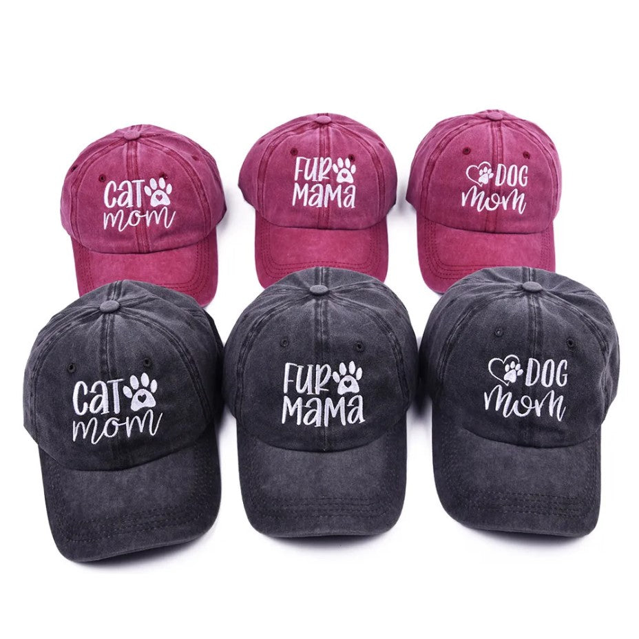 Cat & Dog Mom Baseball Cap
