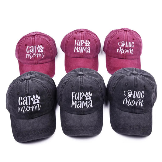 Cat & Dog Mom Baseball Cap