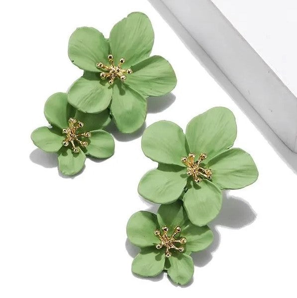Boho Colorful Flower Earrings