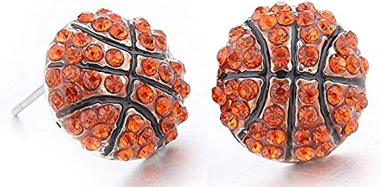 Sports Stud Bling Earrings
