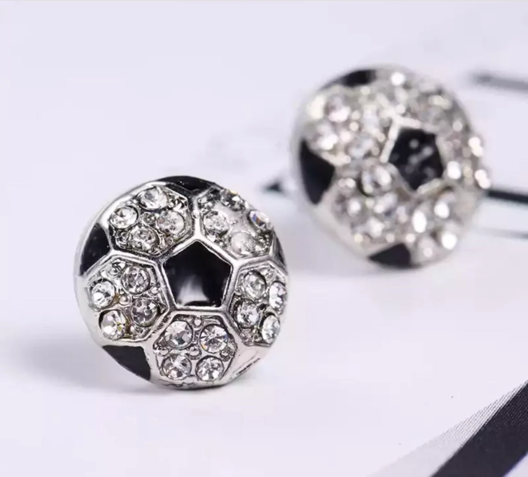 Sports Stud Bling Earrings