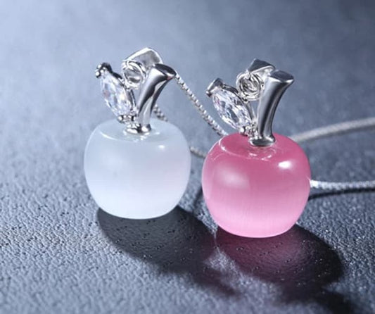 Crystal Apple Neckalce
