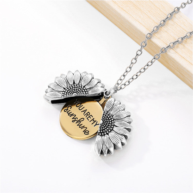 You are my Sunshine Silver Locket Necklace