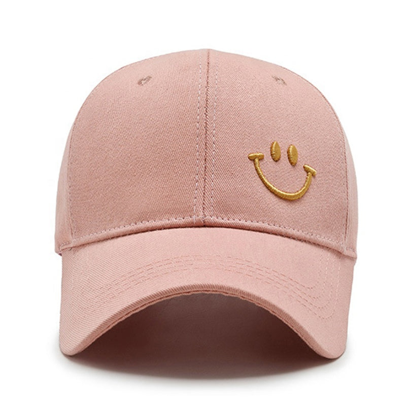 Smiley Face White Baseball Cap